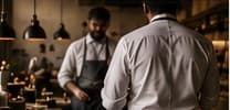 Chefs working together at the pass