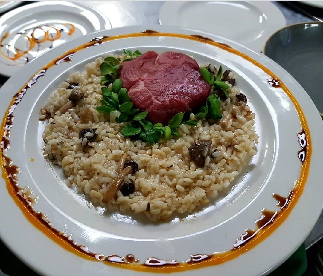 Mushroom risotto